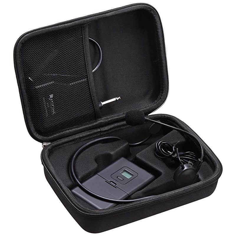 Hard Storage Travel Case Bag Fit Fifine K037B Wireless Microphone System