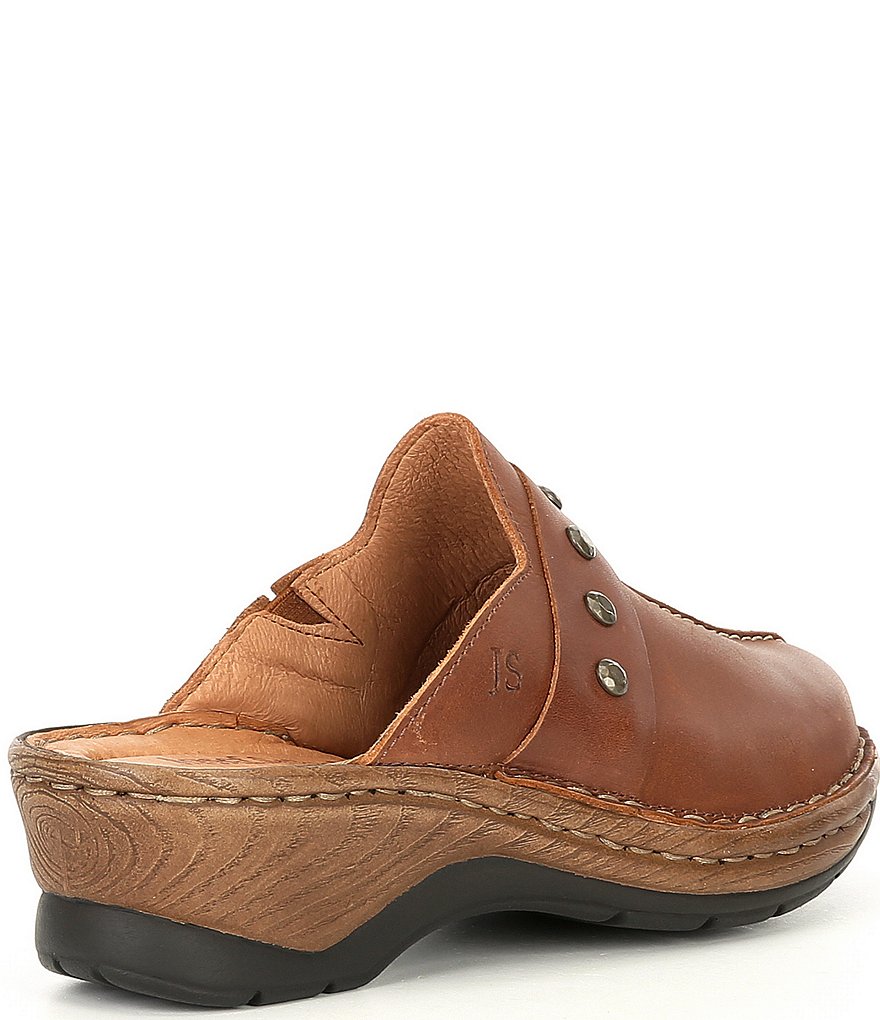 Josef Seibel Cat 53 Studded Leather Clogs