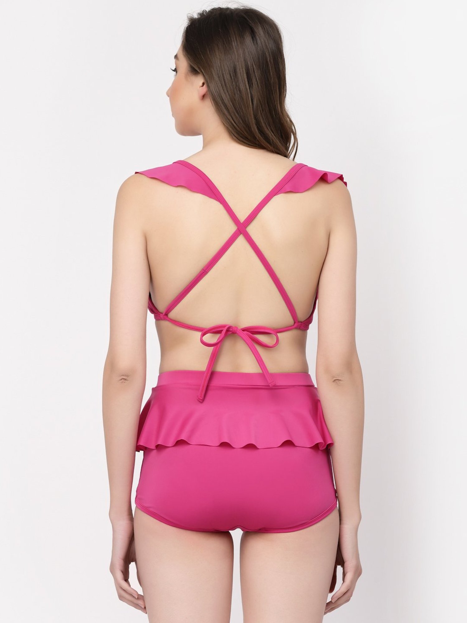 Cukoo Pink Plain Swimwear
