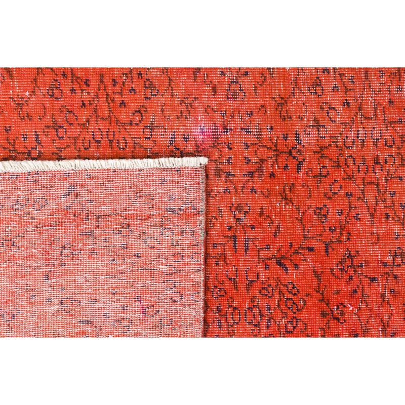 6'5"x9'4" Vintage One-of-a-Kind Ulwin Rug Red - Revival Rugs