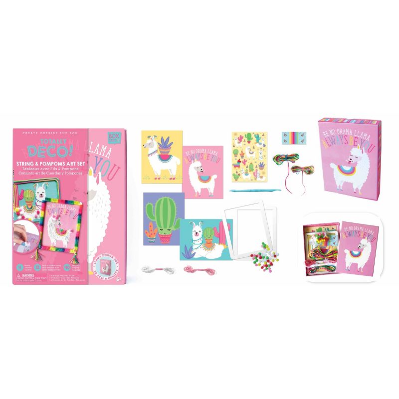 Totally Deco! Llama String & Pompoms Art Set - Handstand Kitchen