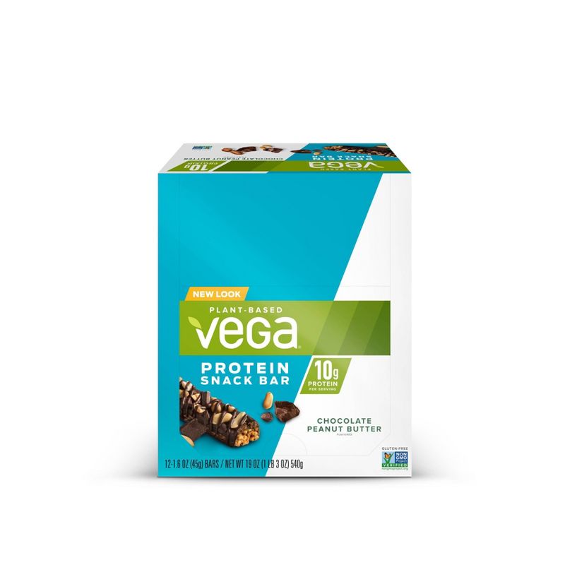 Vega Protein Snack Bars - Chocolate Peanut Butter - 12pk
