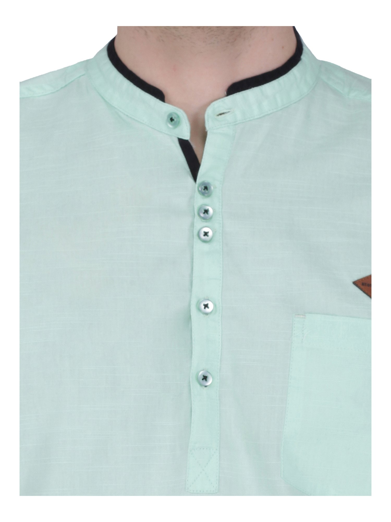 Kuons Avenue Turquise Mandarin Collar Kurta
