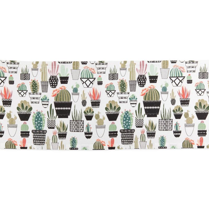 72" x 14" Cotton Urban Oasis Cactus Kitchen Table Runner - Design Imports