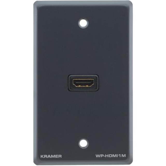 Kramer WP-H1M(G) HDMI (F) to HDMI (F) Wall Plate/Gray