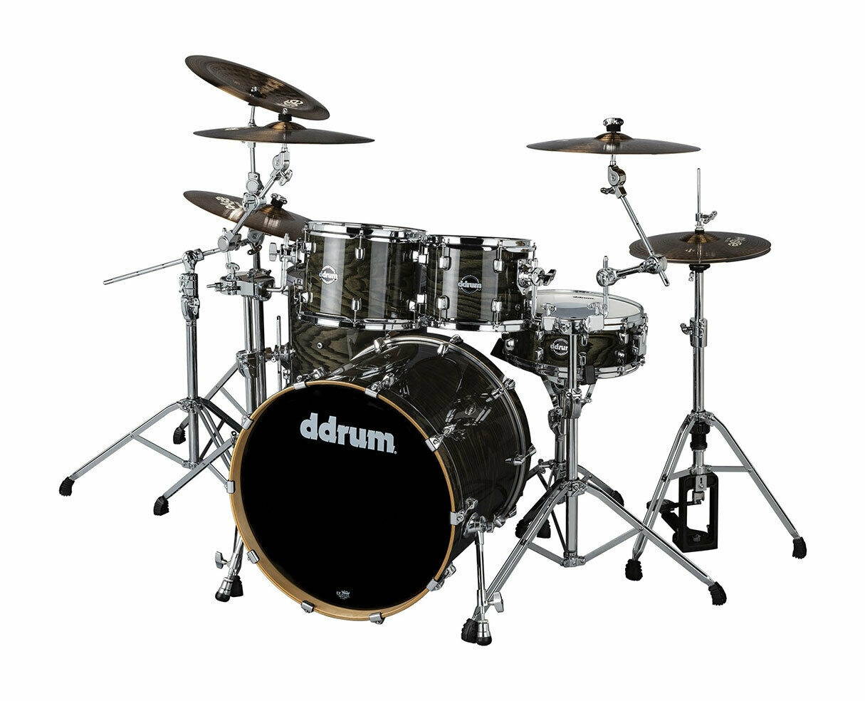 ddrum Dominion Birch 5-Piece Shell Pack - Ash Veneer Transblack