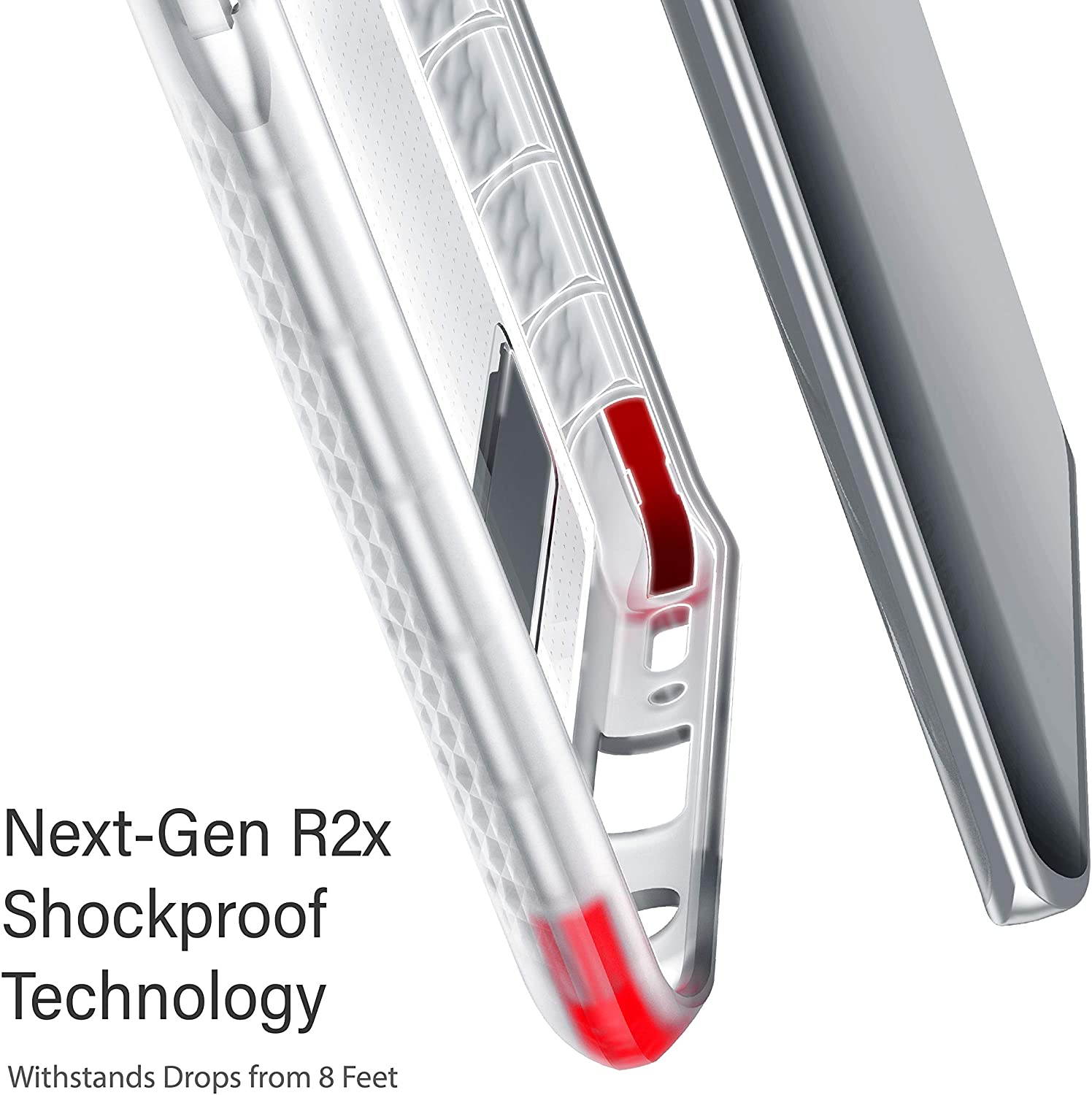 Ghostek Covert LG Velvet Case Clear with Kickstand and Grip Bumper Slim Phone Cover Ultra Thin Shockproof Design Heavy Duty Protection Wireless Charging for 2020 LG Velvet 5G (6.8 Inch) - (Smoke)