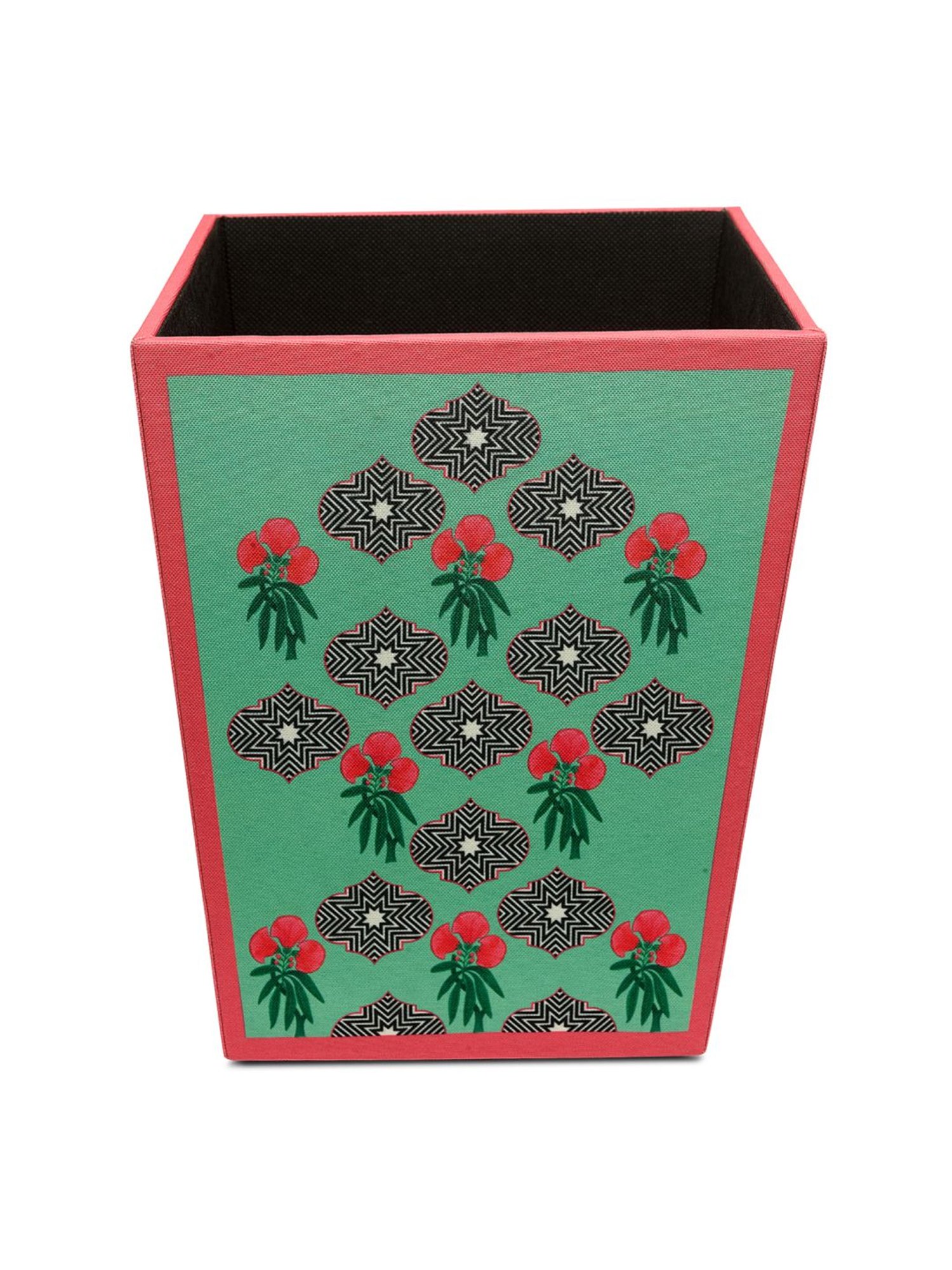 SEJ by Nisha Gupta Green Wooden Open Dry Bin - 11.5 Litres