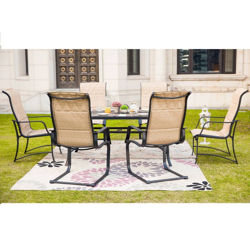 Circi 5pc Outdoor Dining Set - Black and Charcoal - CosmoLiving by Cosmoplitan