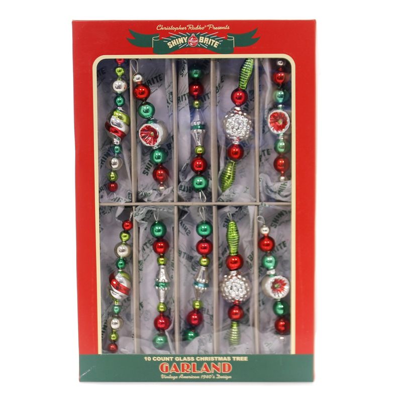 Shiny Brite 5.5" Hs Shaped Garland Garland Ornament  -  Banners And Garlands