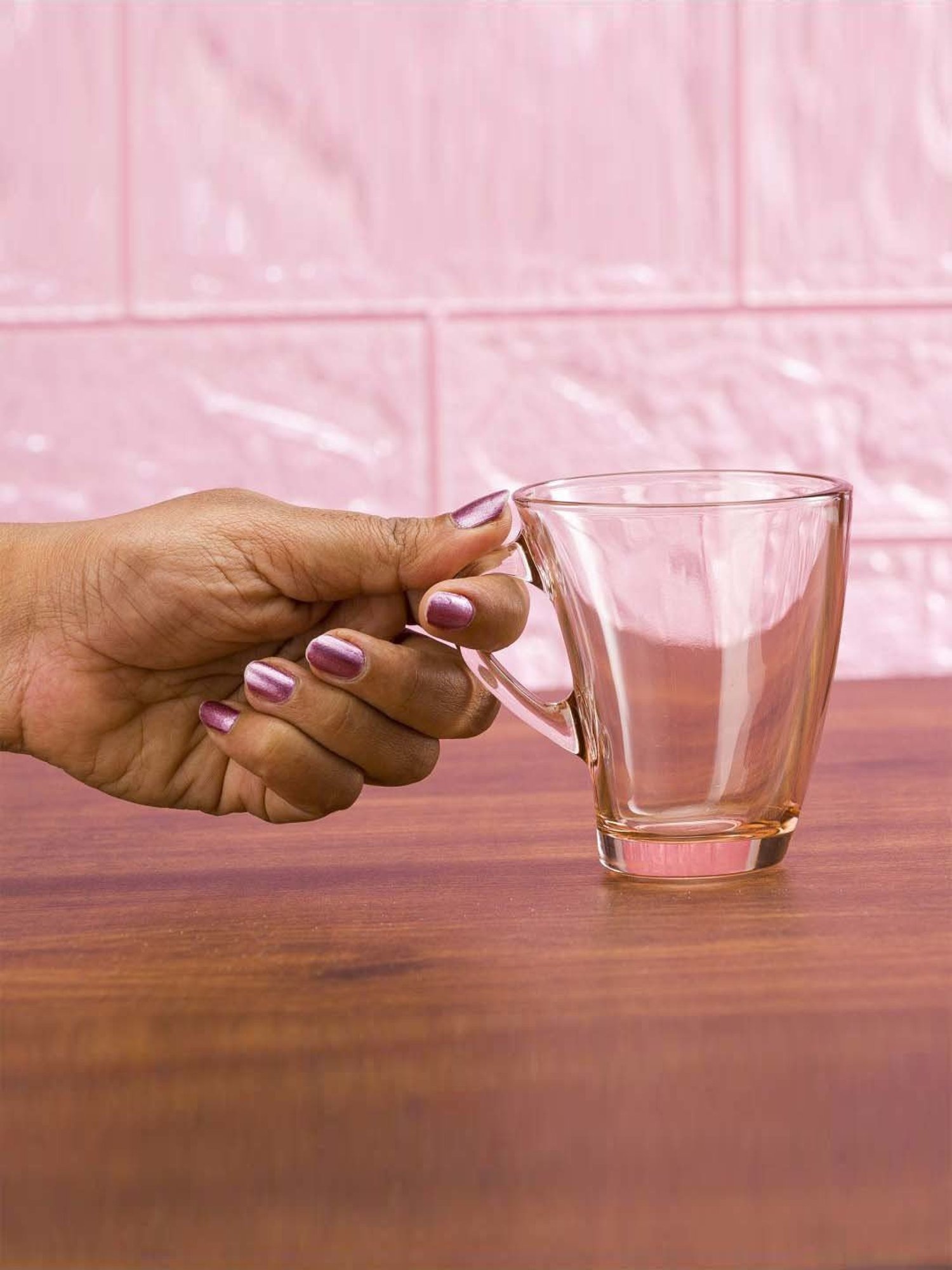 Femora Black Ceramic Coffee Mugs (0.36 L) - Set of 4