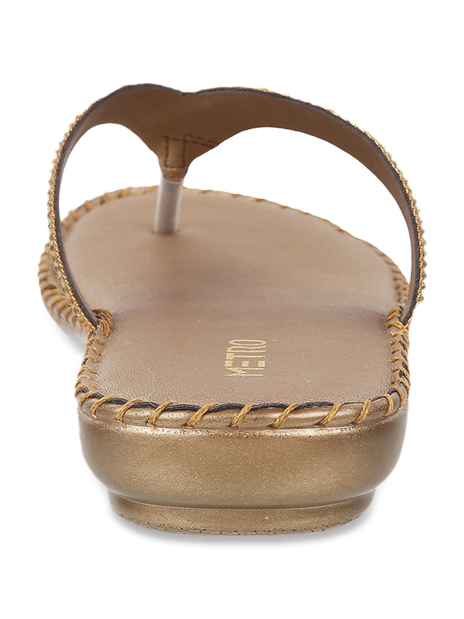 Metro Women's Antic Gold Thong Sandals