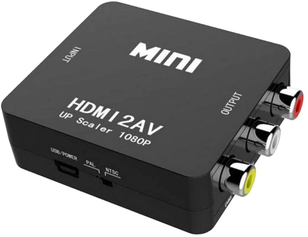 MagiDeal HDMI to RCA to AV, 1080P HDMI to AV 3RCA CVBs Composite Video Audio Convert