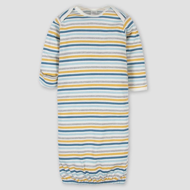 Gerber Baby Boys' 4pk Dino Nightgown - Blue 0-6M