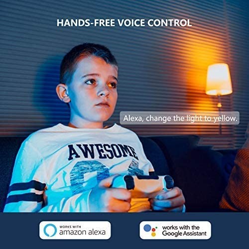 Treatlife Smart Bulb 4 Pack, Color Changing Light Bulb, Works with Alexa and Google Assistant, LED Light Bulbs for Party Decoration, Home Lighting, Decorative Illumination, No Hub Required