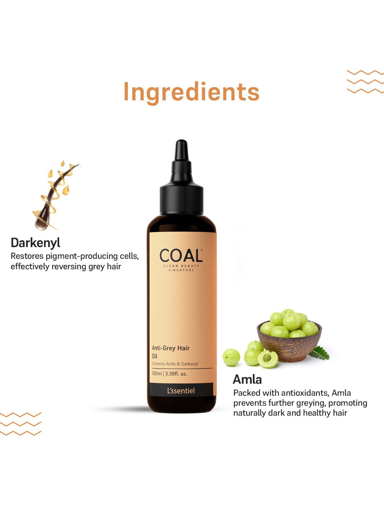 COAL Clean Beauty Anti-Grey Hair Oil - 100 ml