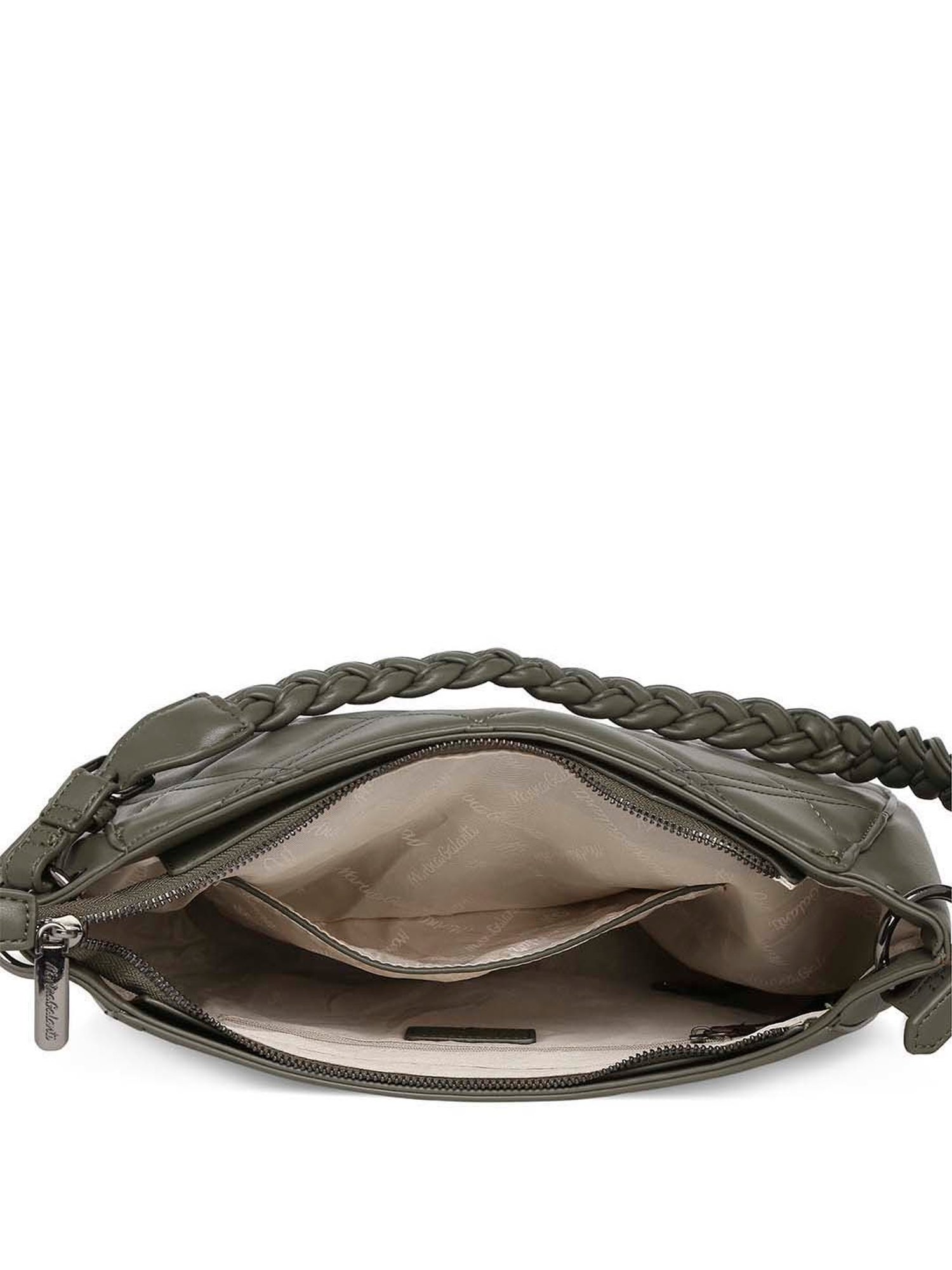 Marina Galanti Green Quilted Medium Hobo Handbag