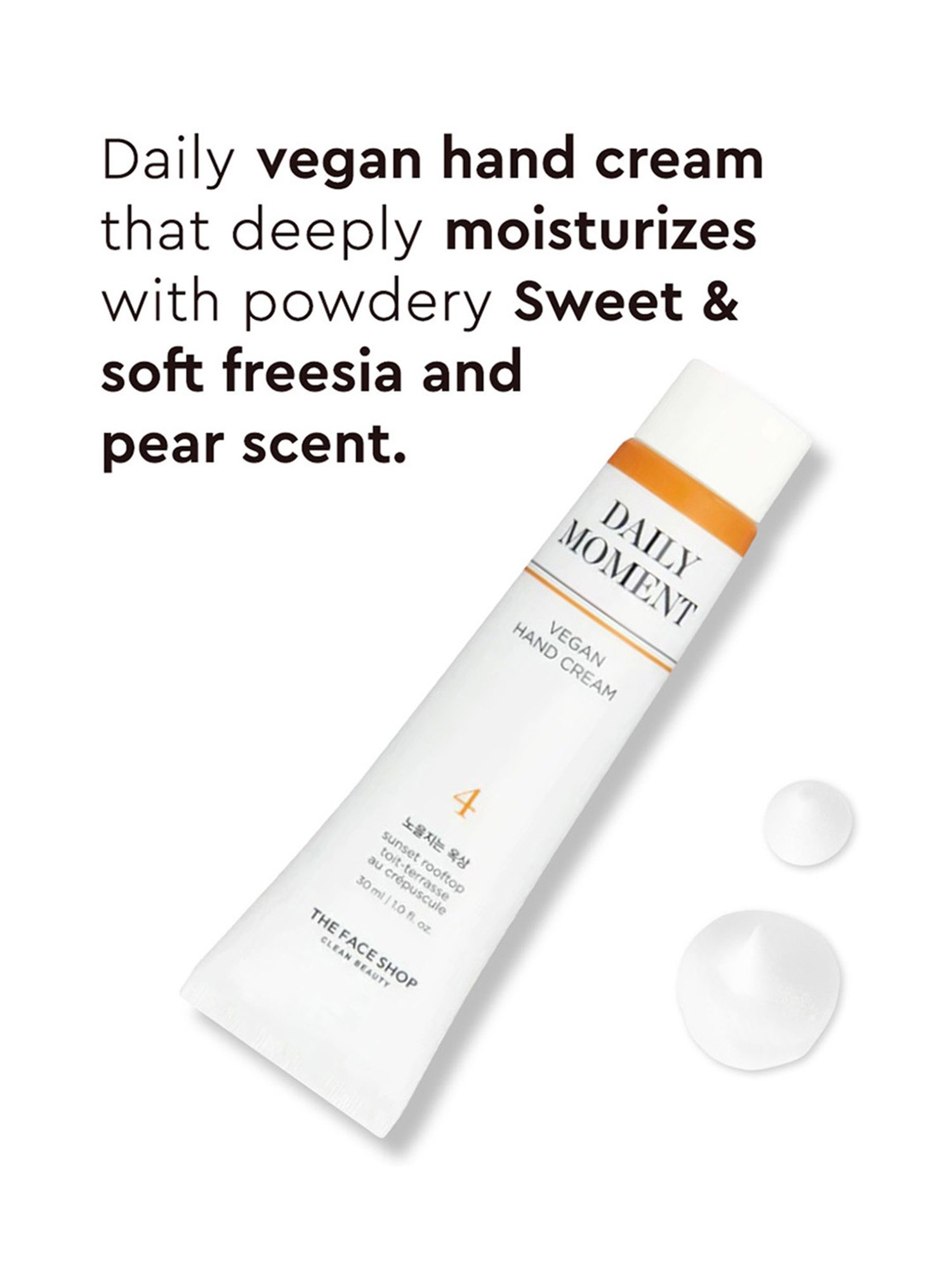 The Face Shop Daily Moment Vegan Hand Cream Sunset Rooftop with Shea Butter - 30 ml