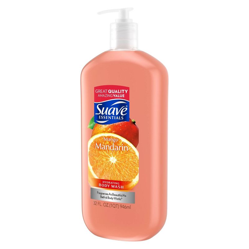 Suave Essentials Mango Mandarin Hydrating Body Wash Soap - 32  fl oz