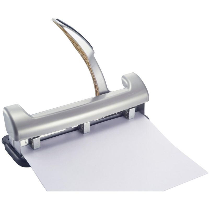 Business Source Heavy-duty 3-hole Punch - Black