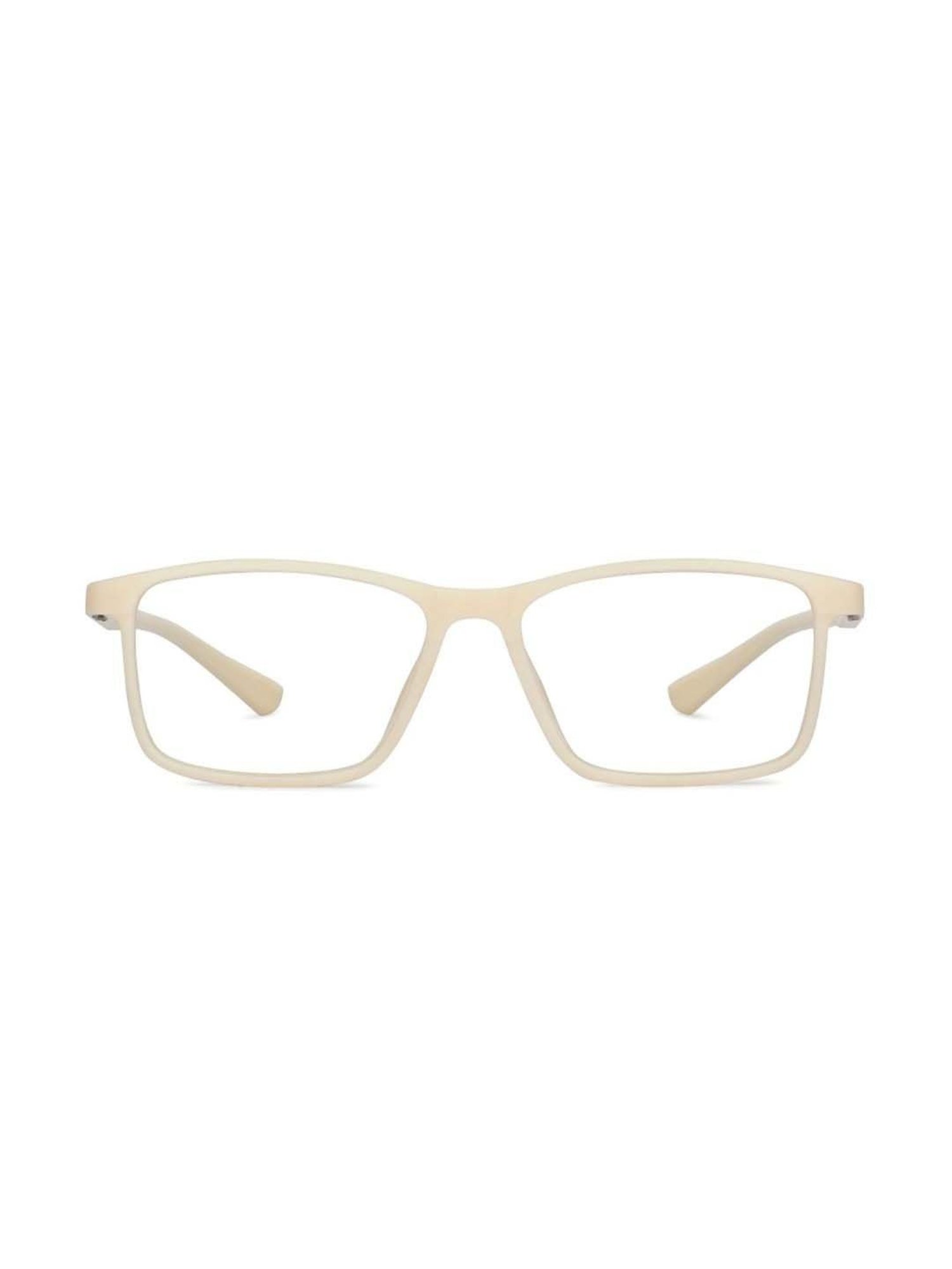 Lenskart Blu LB E13738 White Full Rim Rectangular Zero Power Computer Glasses
