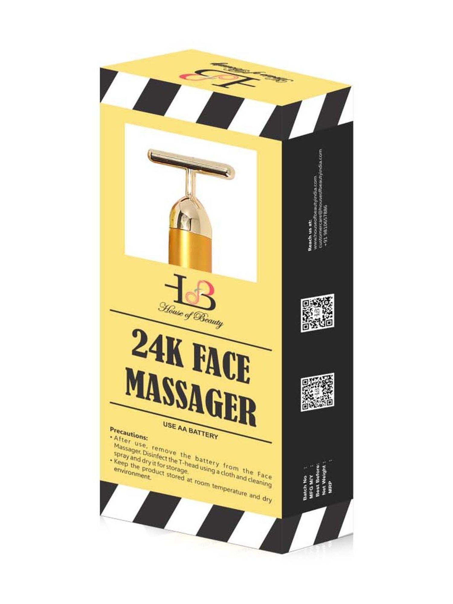 HofB- House of Beauty Quartz Roller - 1 Pc