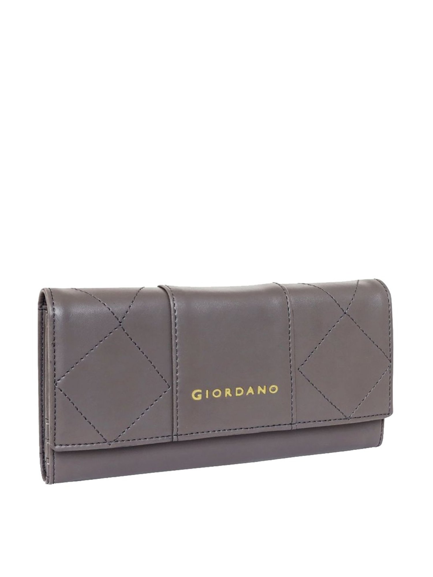Giordano Grey Textured Tri-Fold Wallet for Women