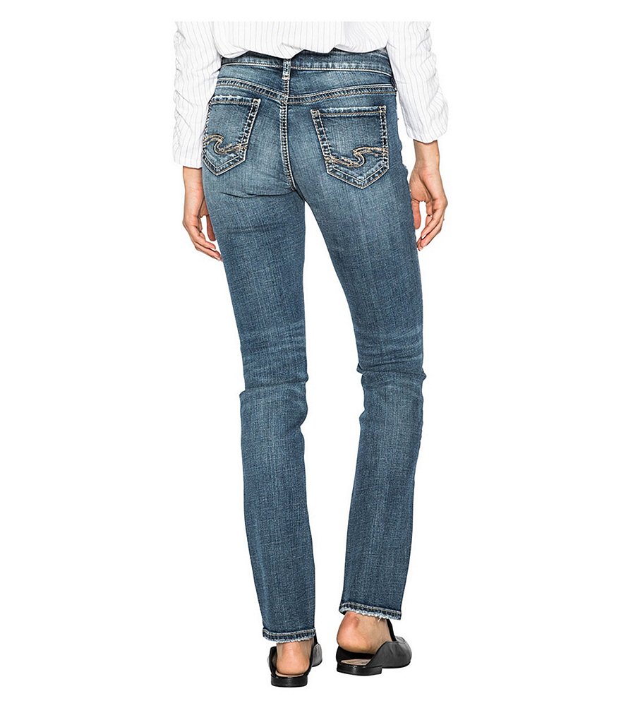 Celebrity Pink Shadow Knee Mid Rise Straight Jeans