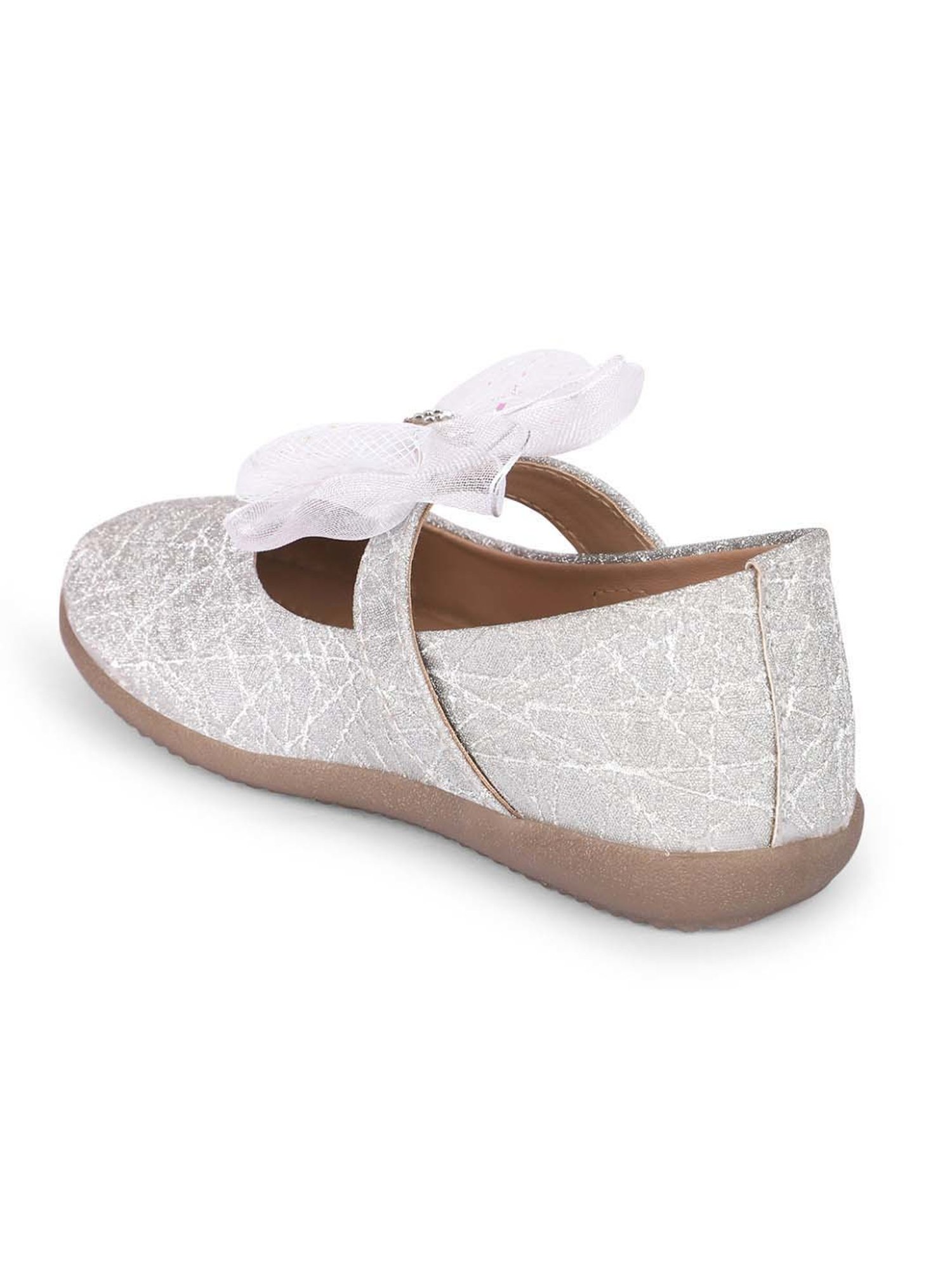 Minesole Kids Silver Mary Jane Shoes