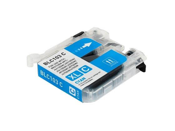 Compatible Cyan High Yield  Ink Cartridge for Brother LC-103C MFC-J245, MFC-J285DW, MFC-J450DW, MFC-J470DW, MFC-J475DW, MFC-J650DW, MFC-J6520DW, MFC-J6720DW, MFC-J6920DW, MFC-J870DW, MFC-J875DW