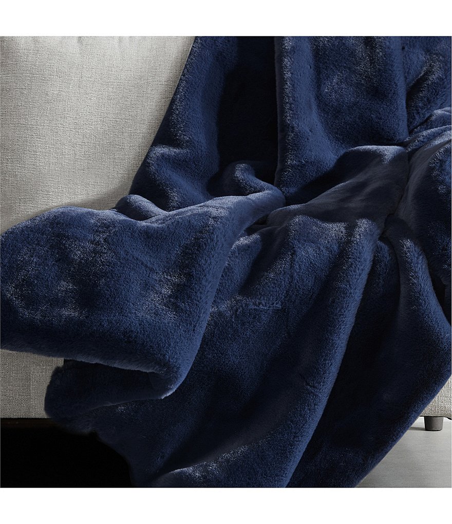 Vera Wang Lapin Faux Fur Throw