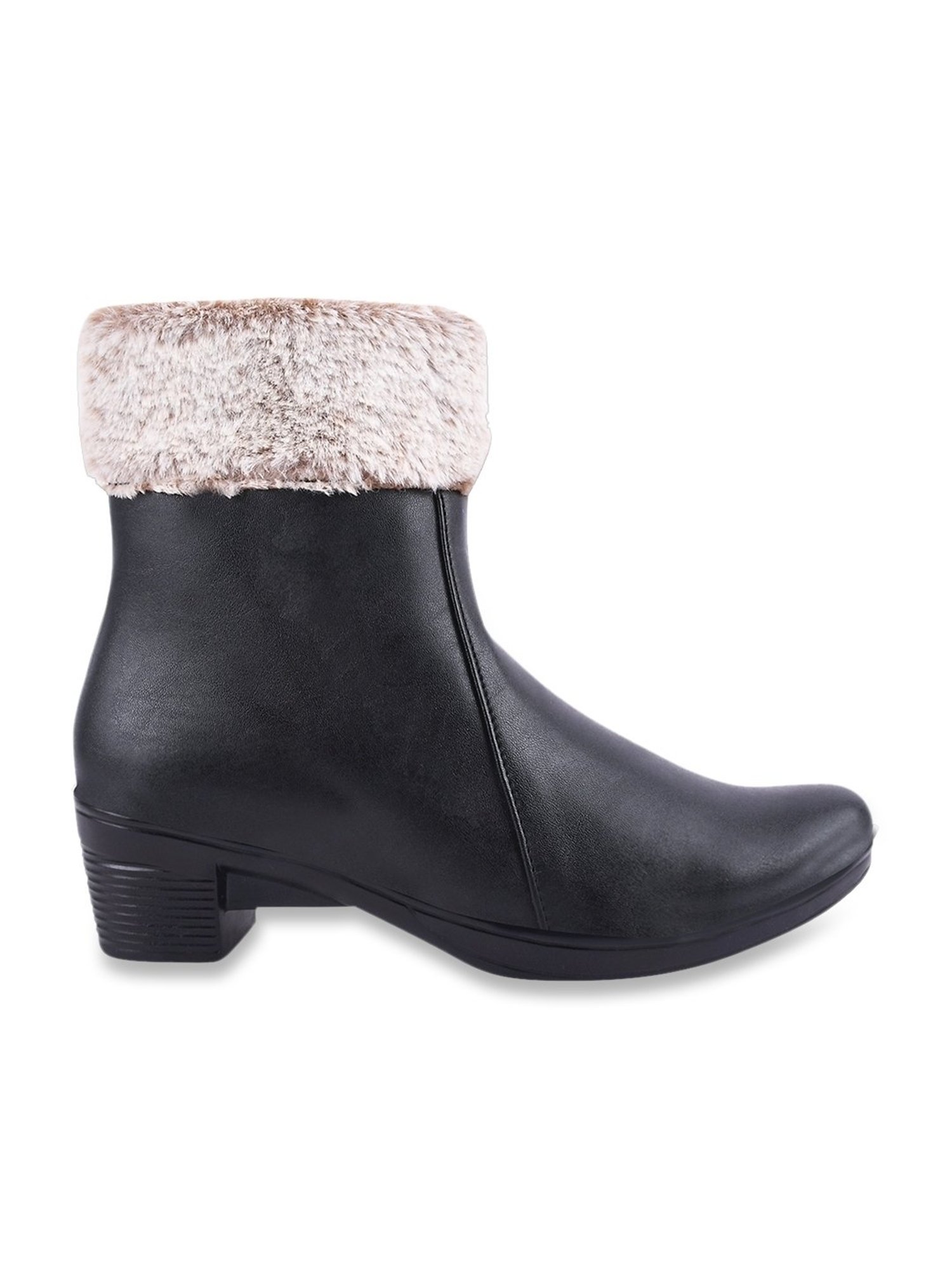 Shoetopia Women's Black Snow Boots