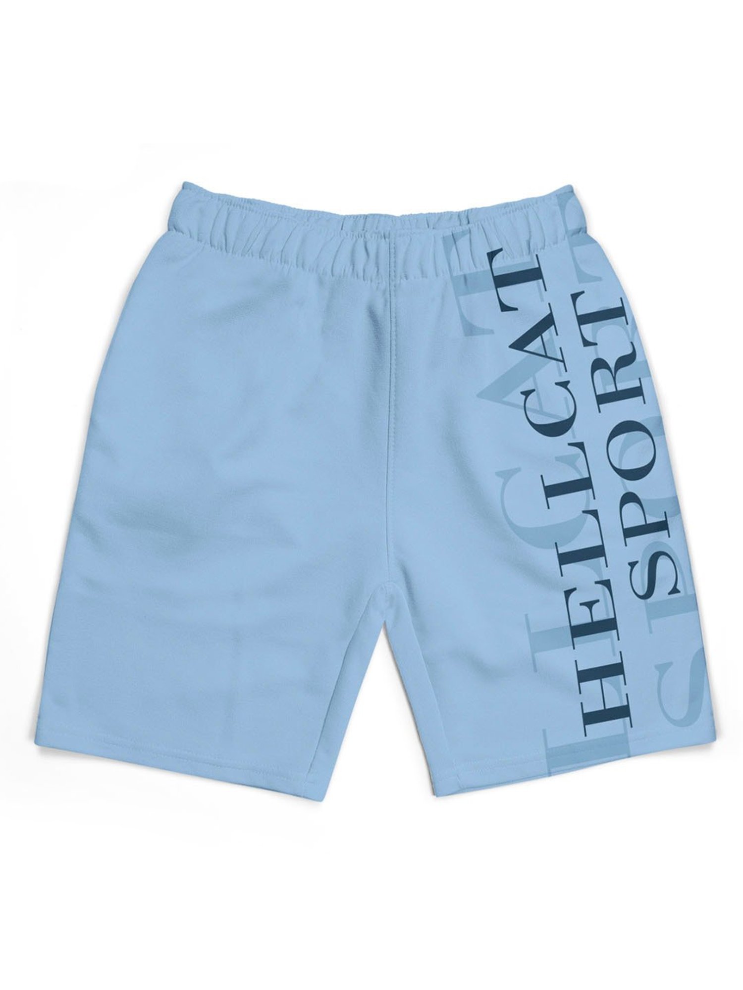 HELLCAT Kids Blue Printed Shorts