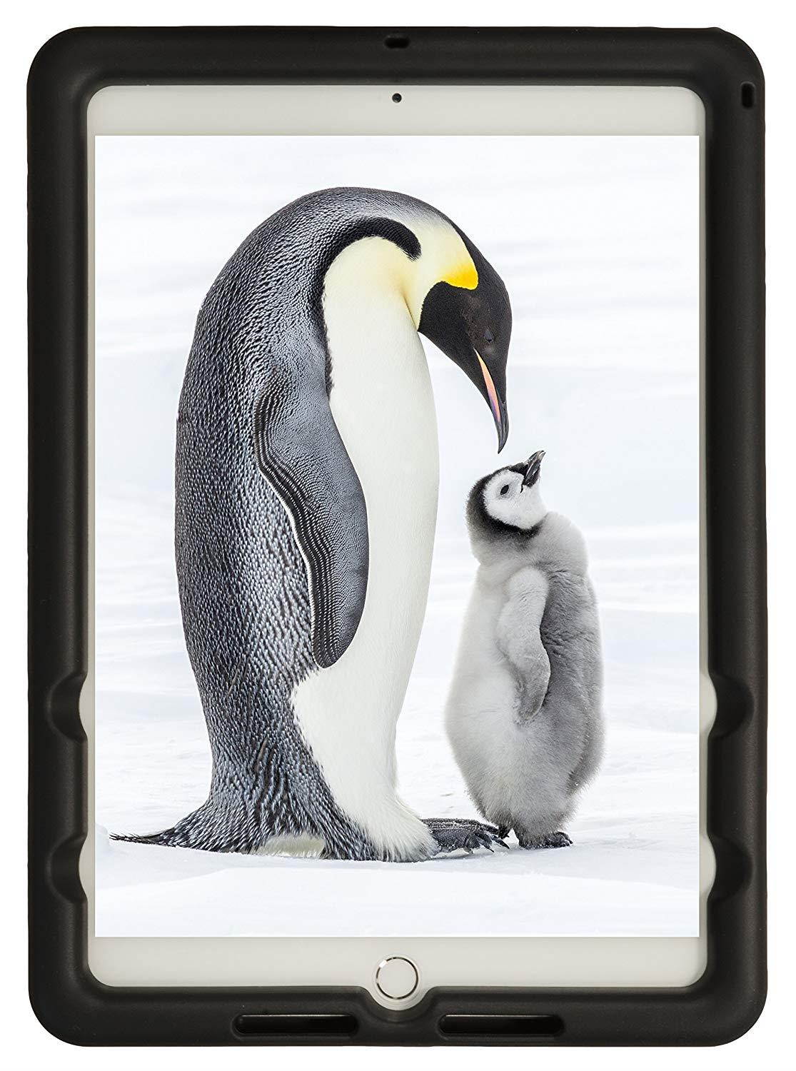 BobjGear Bobj Rugged Case for iPad 2018 6th Generation 9.7 inch - BobjBounces Kid Friendly (Bold Black)