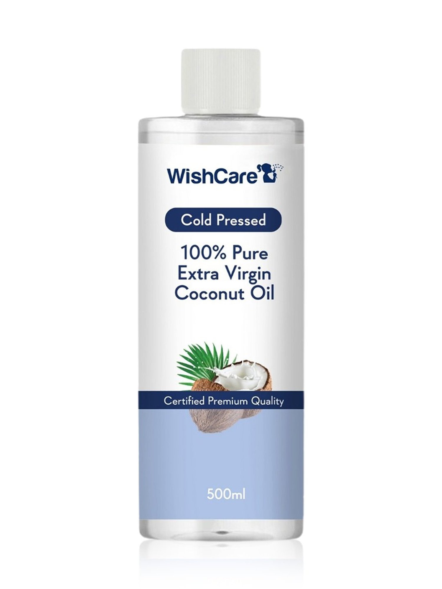 Wishcare Cold Pressed 100% Pure Extra Virgin Coconut Oil - 500 ml