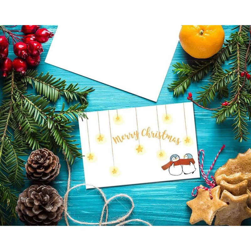 White Card Stock Half Fold Greeting Cards for DIY Craft, Notes, Glossy and Matte (8.5 x 5.5 In Folded, 100 Sheets)