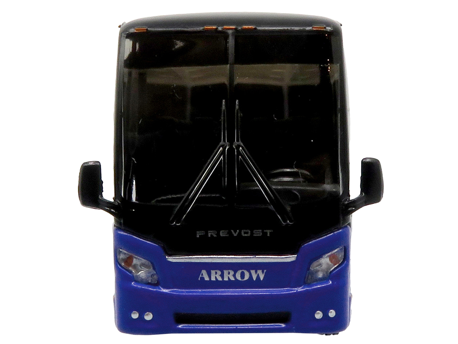 Prevost H3-45 Coach Bus "Arrow Stage Lines" Blue with White Graphics Limited Edition 1/87 (HO) Diecast Model by Iconic Replicas