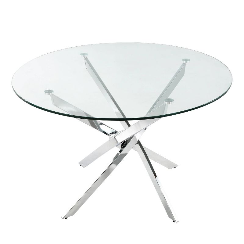 Ernest Glass Dining Table Clear - Poly and Bark