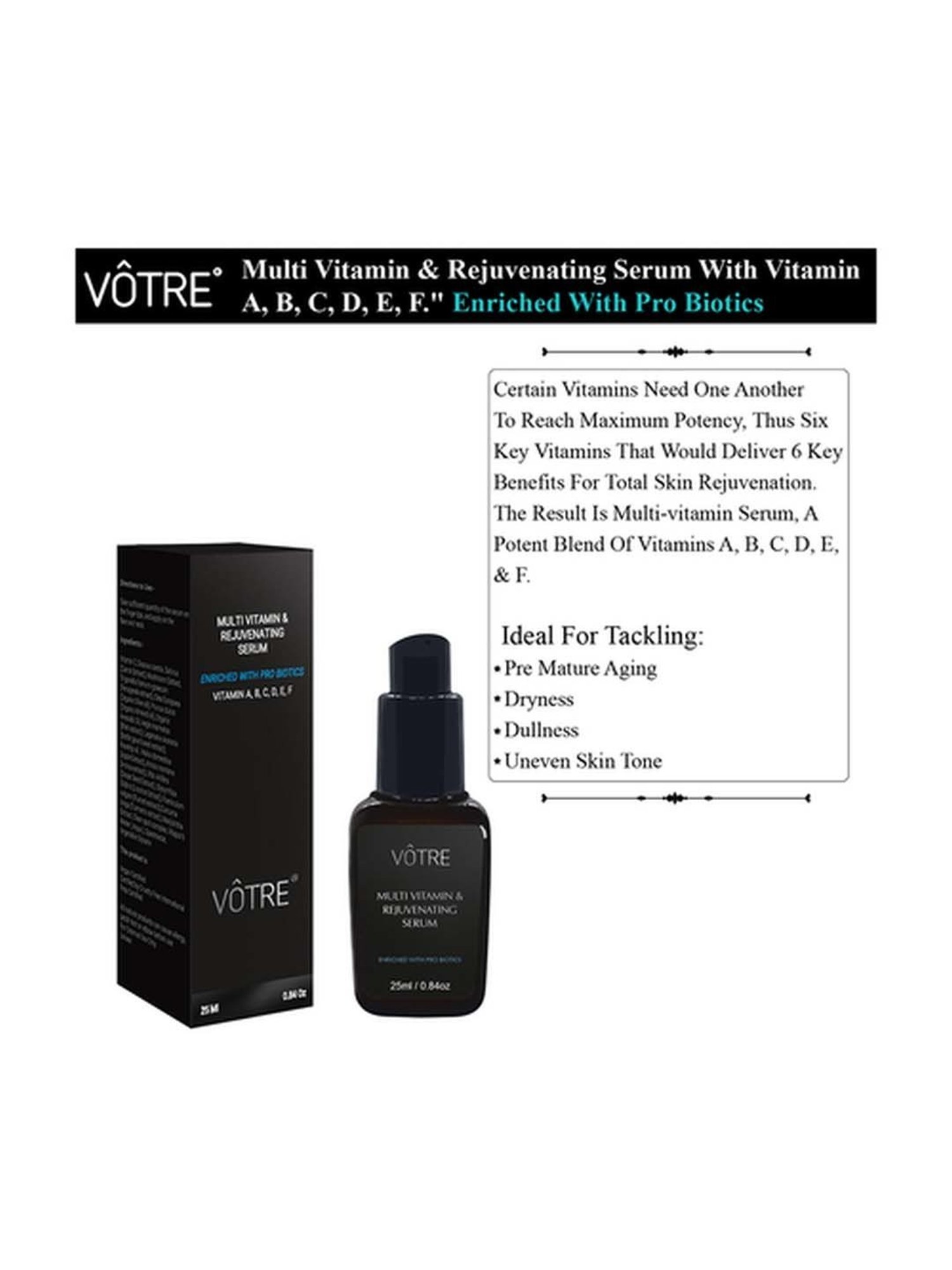 Votre Multi Vitamin & Rejuvenating Serum - 25 ml