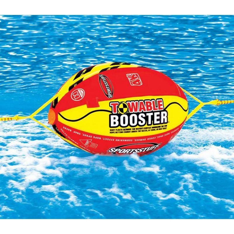 AIRHEAD Hot Dog Towable Inflatable 3 Person Tube & 4K Booster Ball Towing System