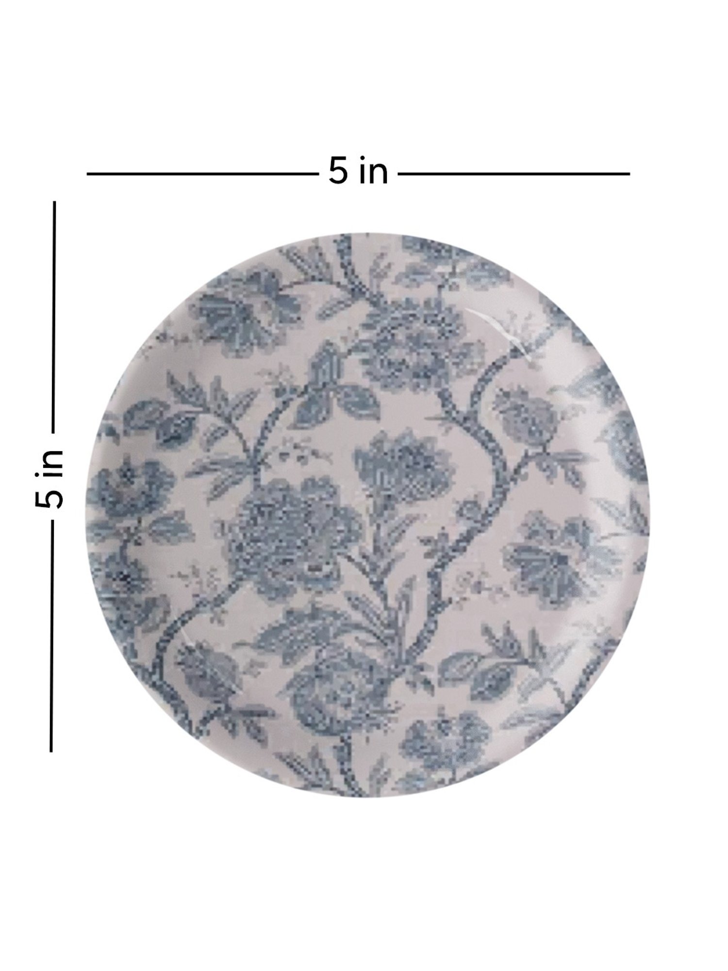 Nestroots Ethnic Floral Multicolor Porcelain Wall Plate