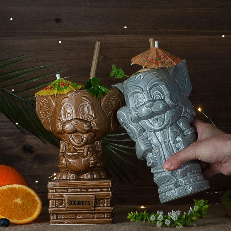 Beeline Creative Geeki Tikis Tom and Jerry Ceramic Mugs | Set of 2