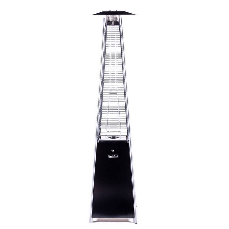 Portable Outdoor Flame Patio Heater Hammered Black - Legacy Heating