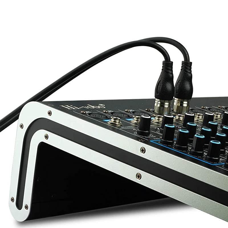 XLR Mic Cables 3ft 2 Packs- 3 Pins XLR Male to Female Microphone Balanced Cable, Black