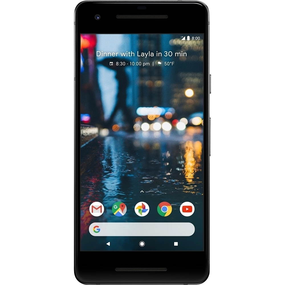 Google Pixel 2 128GB 5.0" 4G LTE Verizon Unlocked, Just Black