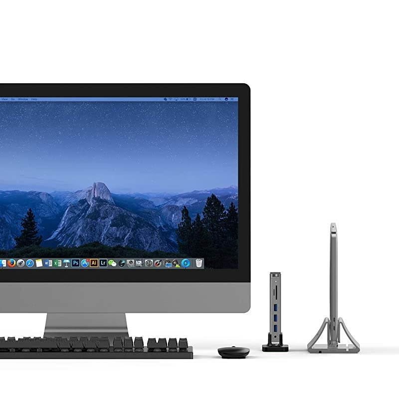 USB C Docking Station with 100W Power Delivery 4K HDMI VGA Gigabit Ethernet Card Reader USB 30 Aux Adapter for 20202016 MacBook Pro New Mac AirSurface More CBD55 Space Gray