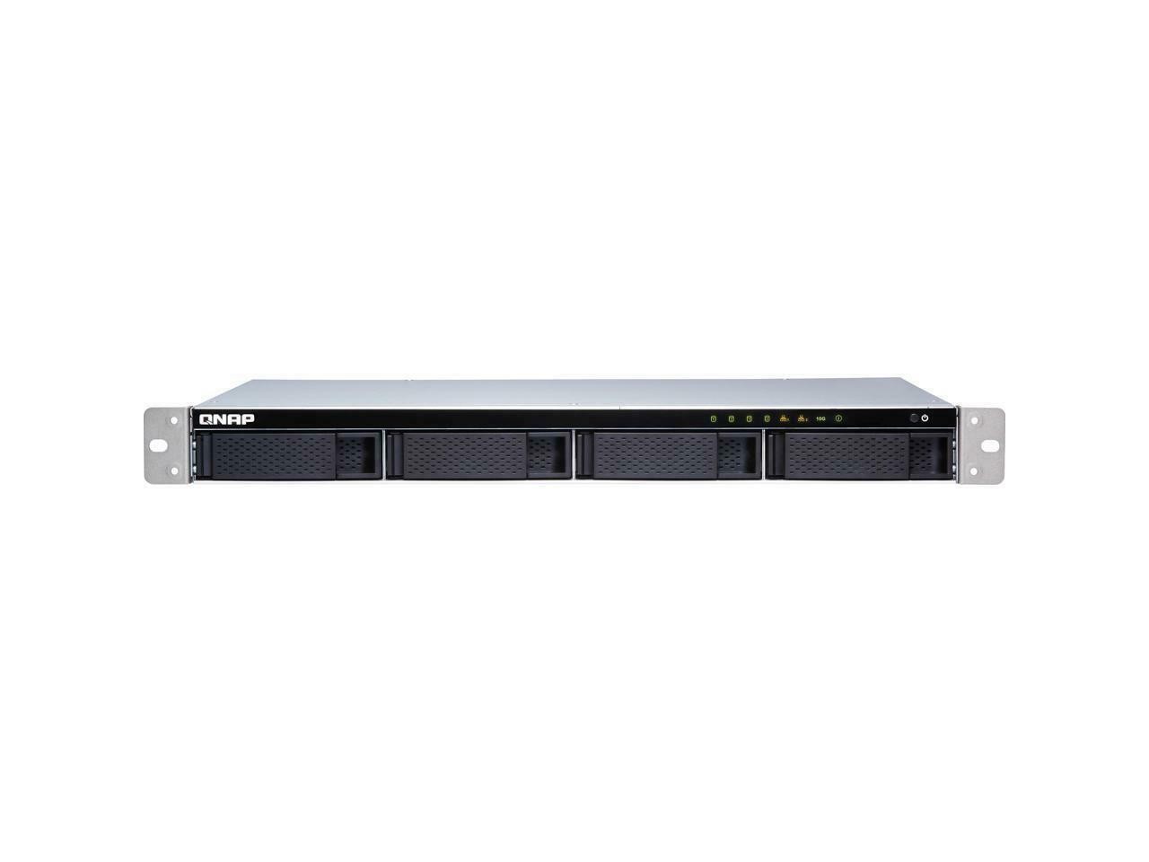 QNAP TS-431XeU-8G-US 4-bay 1U Short-Depth Rackmount NAS (8GB RAM version) with Builti-in 10 GbE Network