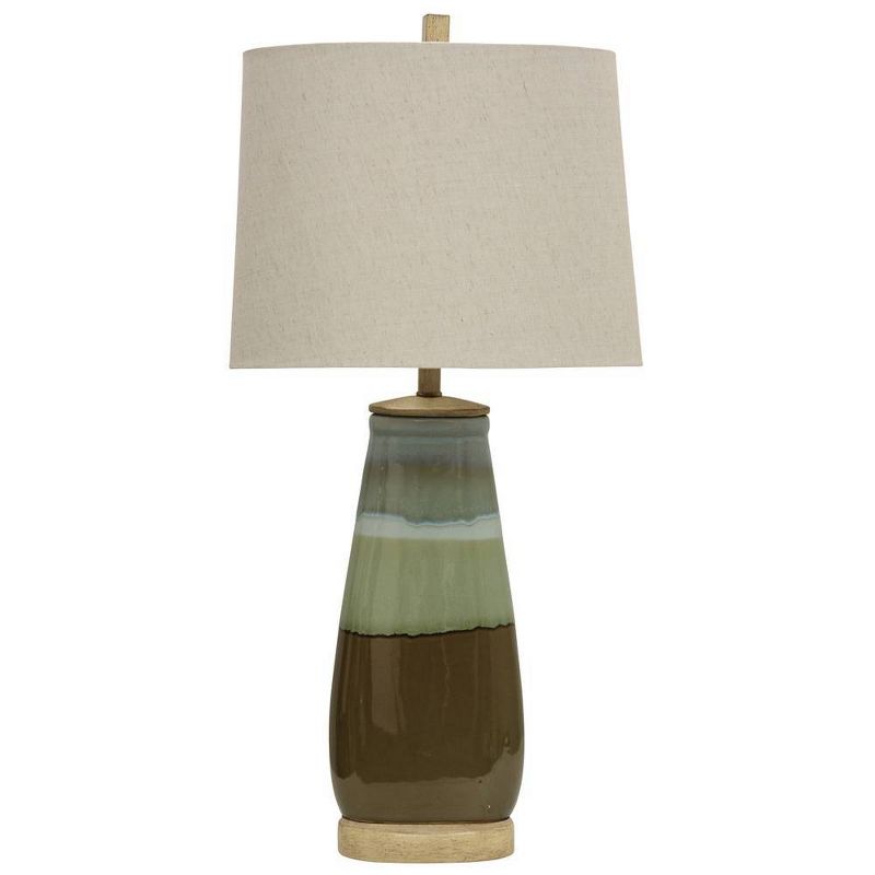 Millville Reactive Glaze Ceramic Table Lamp - StyleCraft