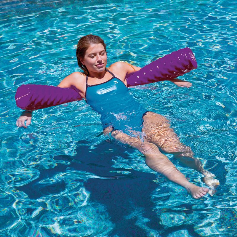 WOW Watersports First Class Soft Dipped Large Ribbed Foam Pool Noodle, Purple