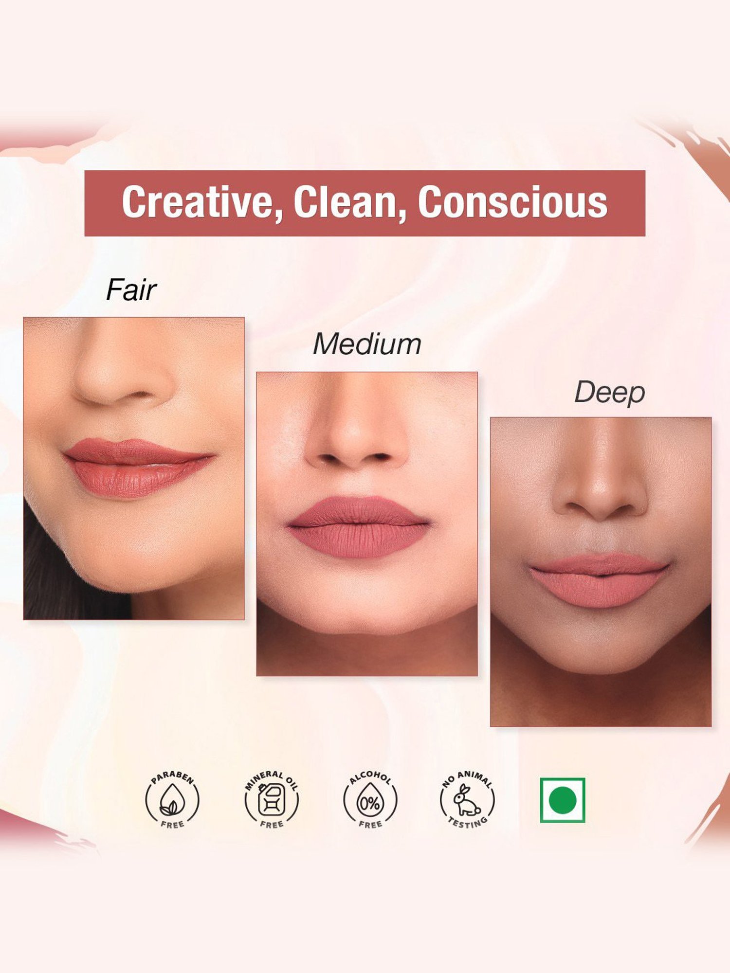 TNW-The Natural Wash Matte Velvet Longstay Liquid Lipstick Pretty Peach - 5 ml